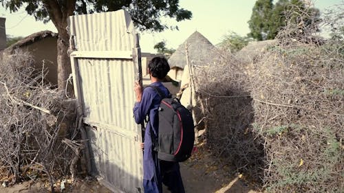 Kid Going Home from School