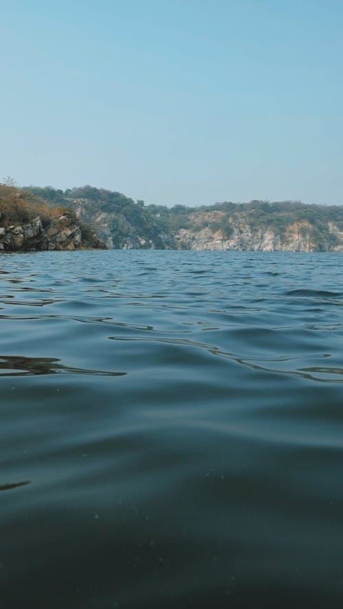 Close-up slow motion video of water waves