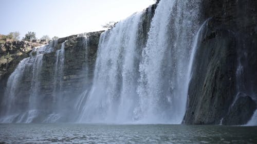 A Waterfalls Streaming on the River