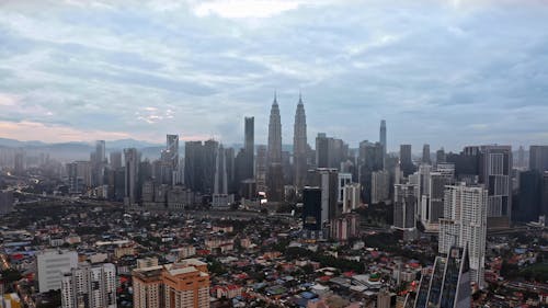 Drone Footage of Kuala Lumpur City Centre, Malaysia