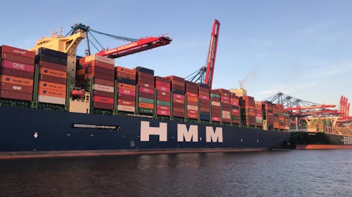 Shipping Container Terminal Aerial Overview Free Stock Video Footage ...