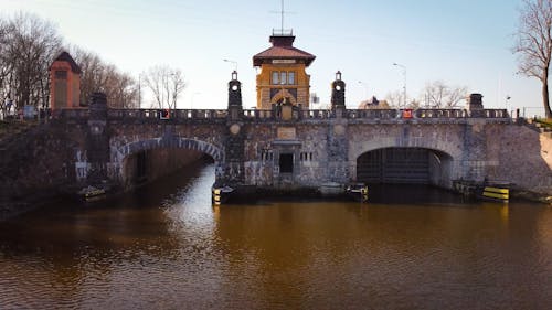 Concrete Bridge near the River 