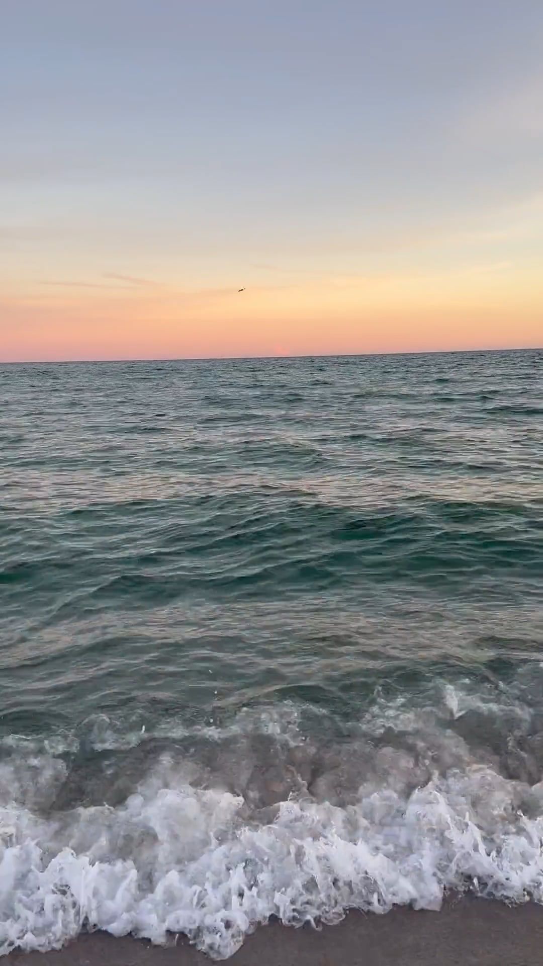 Vibrant Sunset Over Ocean Waves at the Beach Free Stock Video Footage ...
