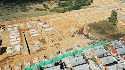 Drone Footage of a New Housing Development 