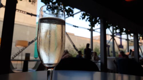 Close-Up View Of A Sparkling Wine