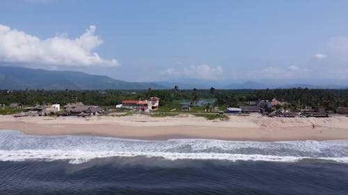 Buildings and Houses near a Beach