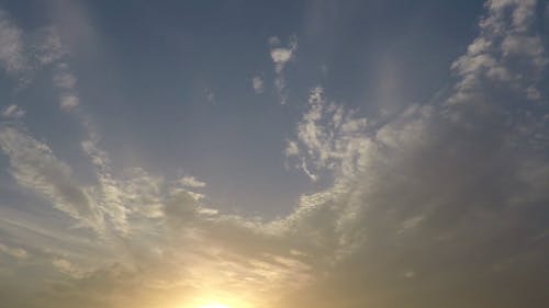 View Of Clouds On Time Lapse Mode