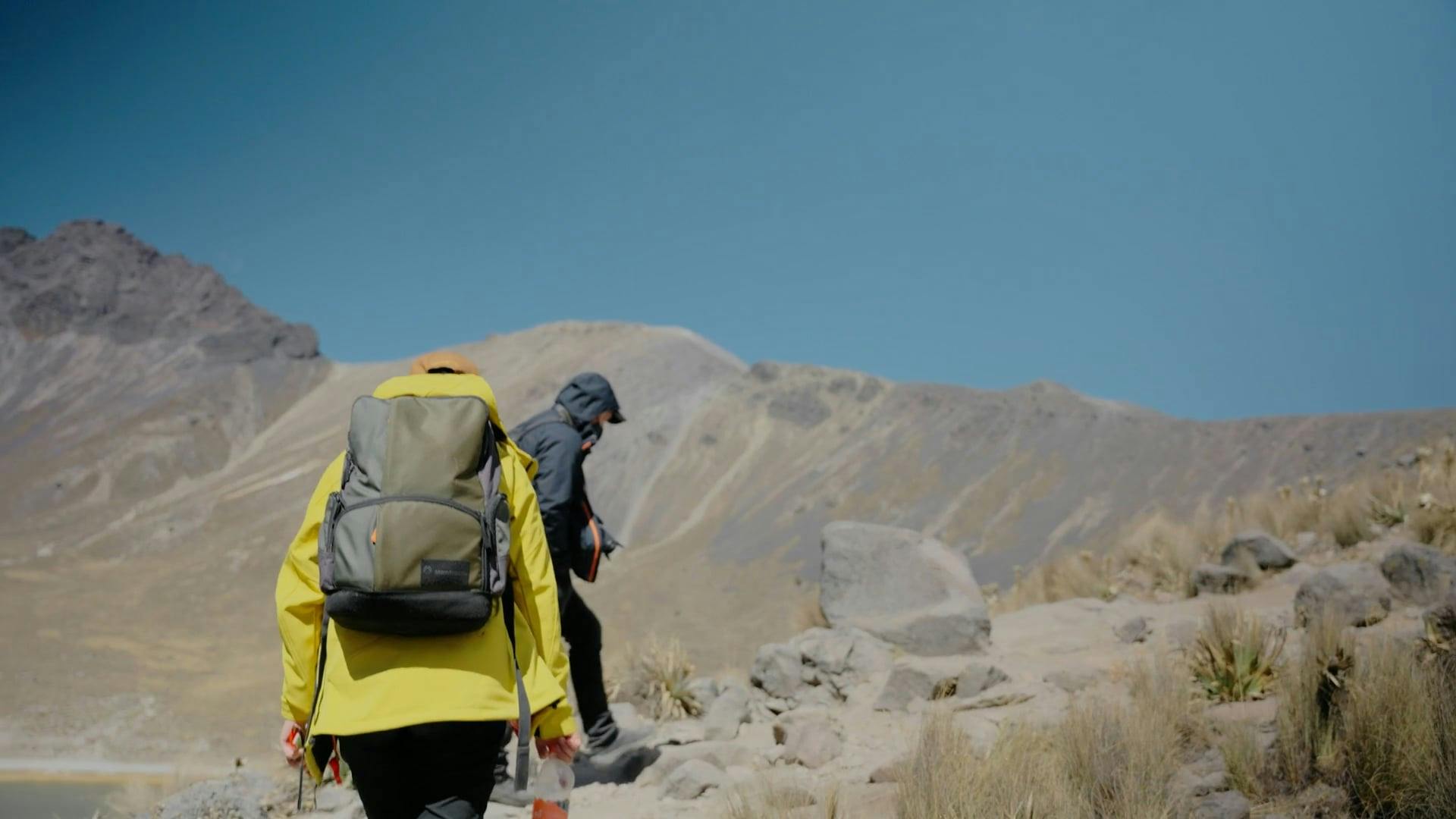 A Group of Hikers in a Mountain Landscape Free Stock Video Footage,  Royalty-Free 4K & HD Video Clip