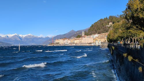 The Town of Bellagio on the Shore of Lake Como, Italy 