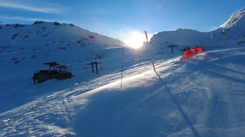 Sunrise at Flaine ski resort