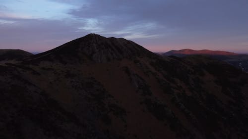 Drone Video of the Shropshire Hills at Dusk 