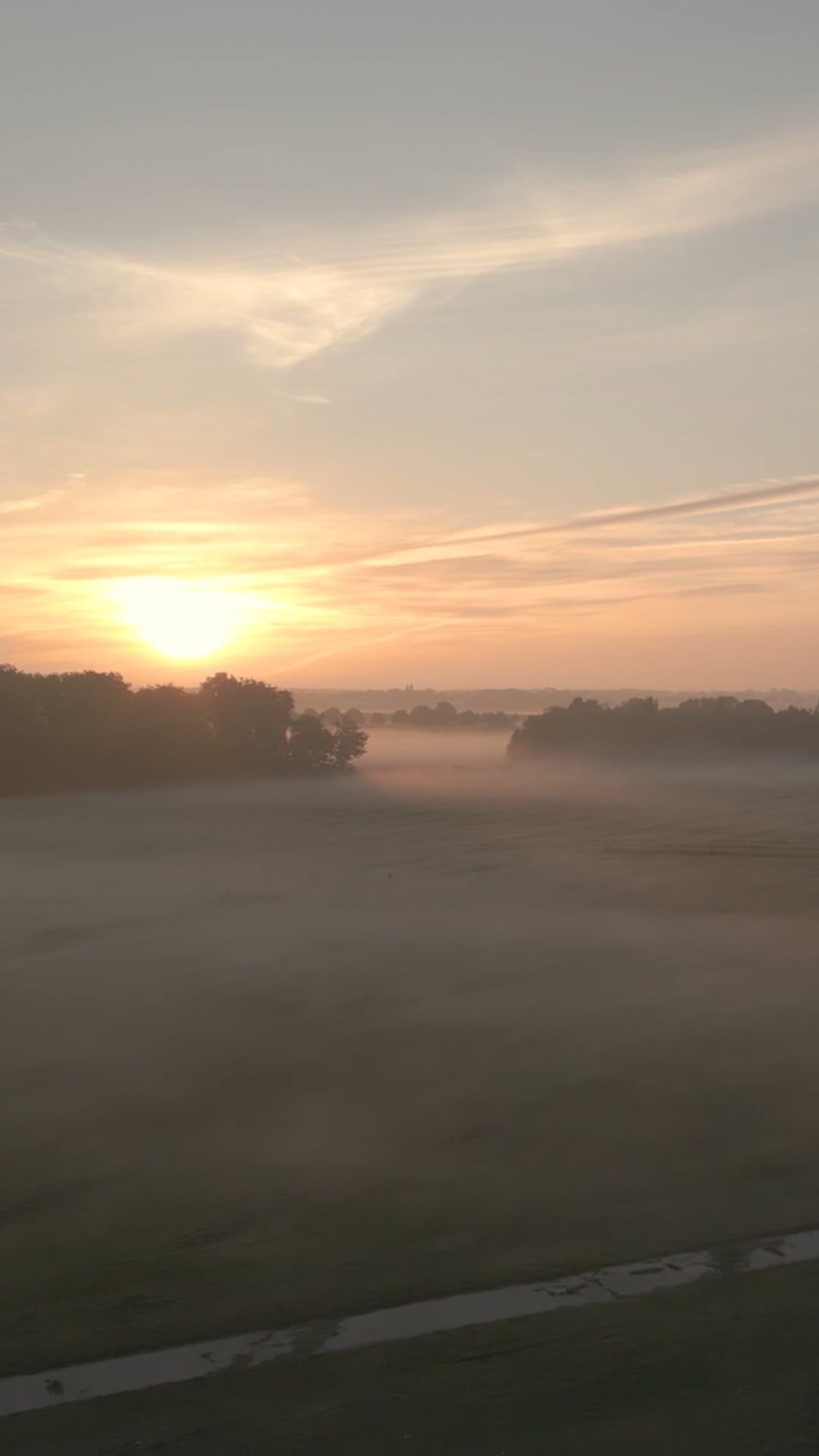 A sunrise over a field with fog Free Stock Video Footage, Royalty-Free ...