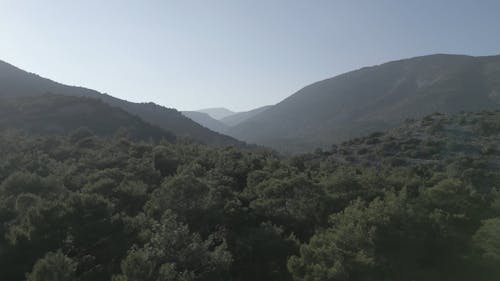 Drone Footage of a Road in a Mountain Landscape 