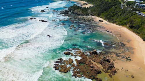 Drone Footage of the Coast of Port Macquarie, Australia 