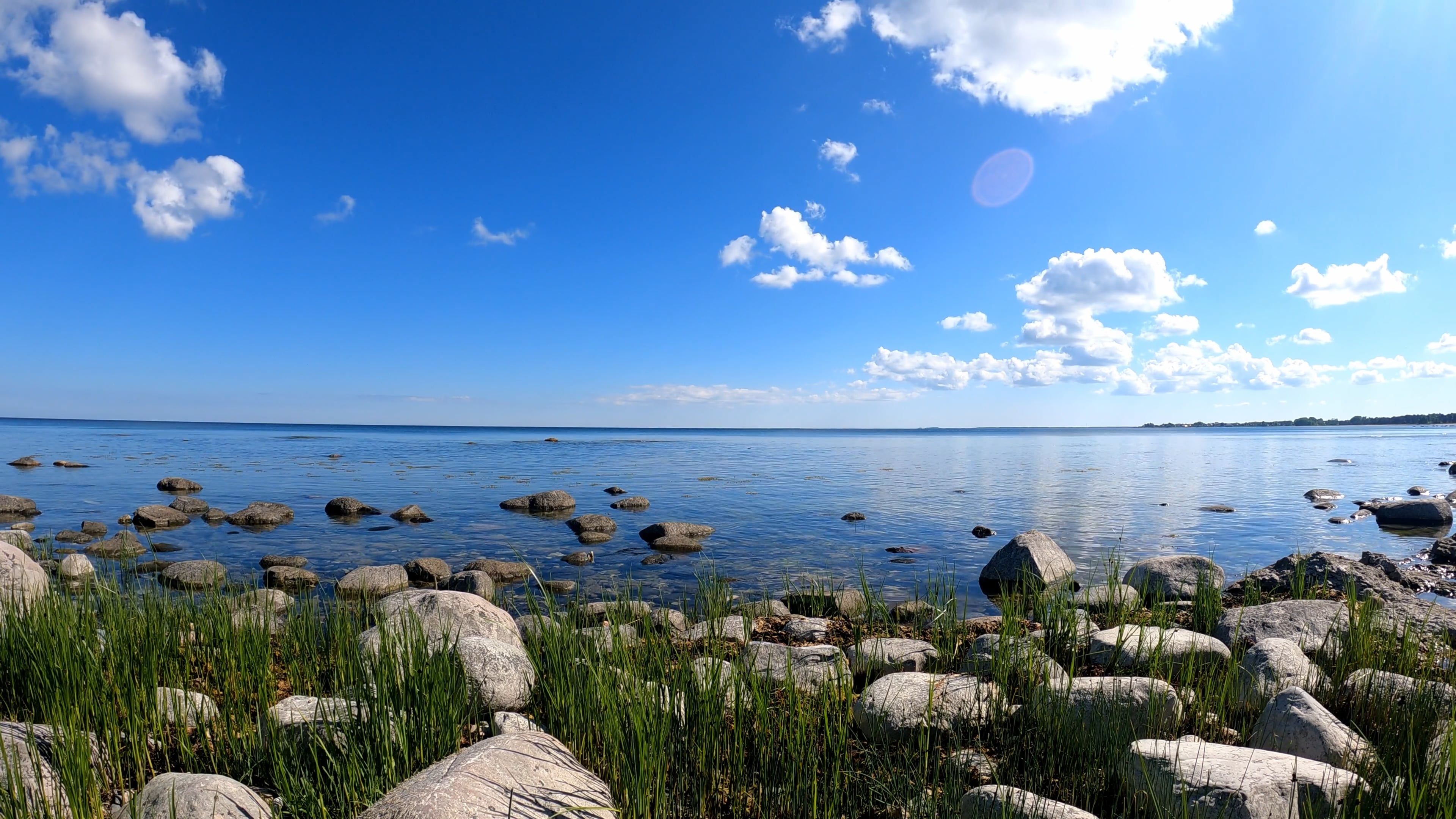 Time Lapse of Moving Clouds over the Sea Free Stock Video Footage ...