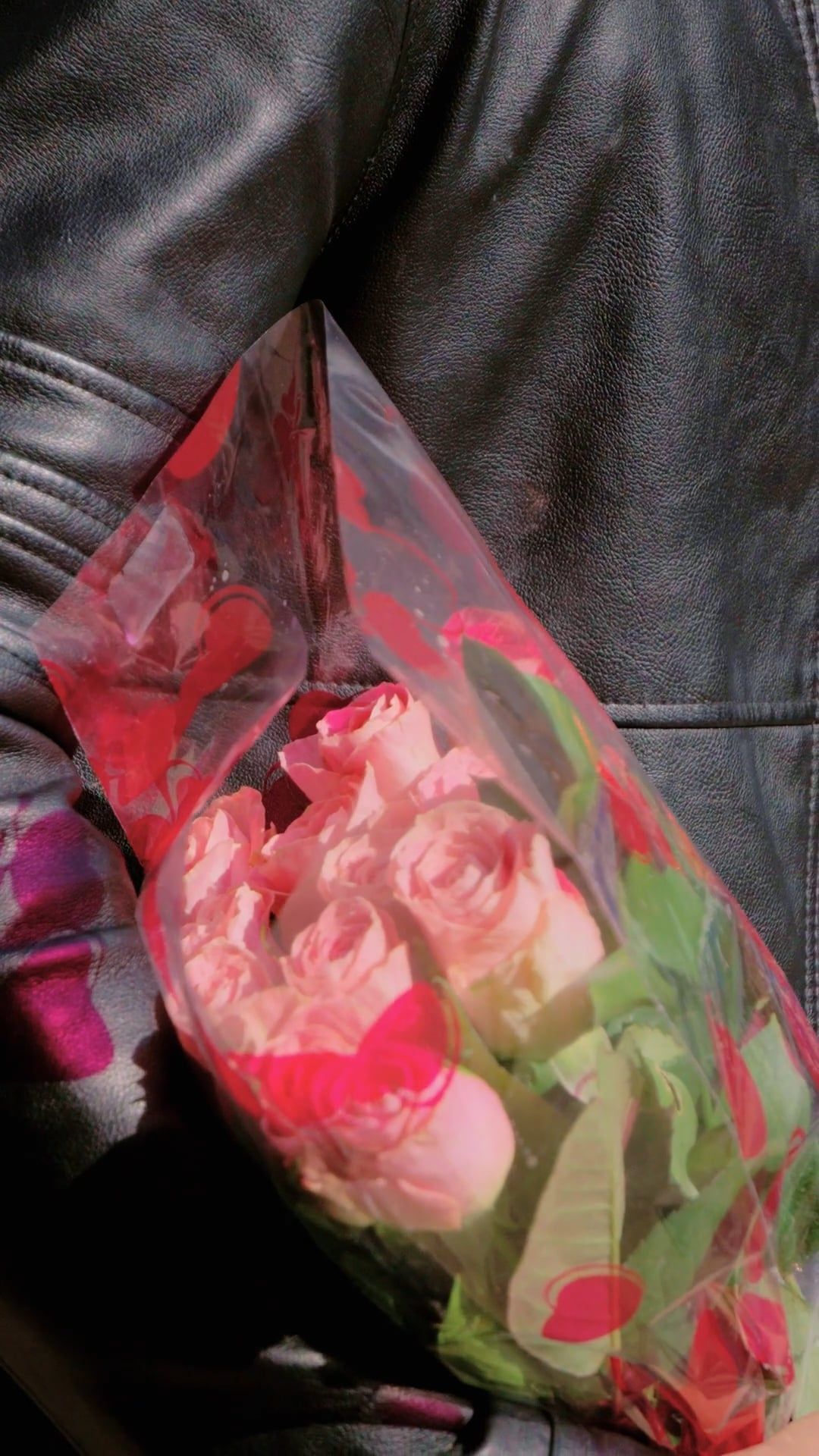 Close up View of a Man Carrying a Bunch of Pink Roses Free Stock Video ...