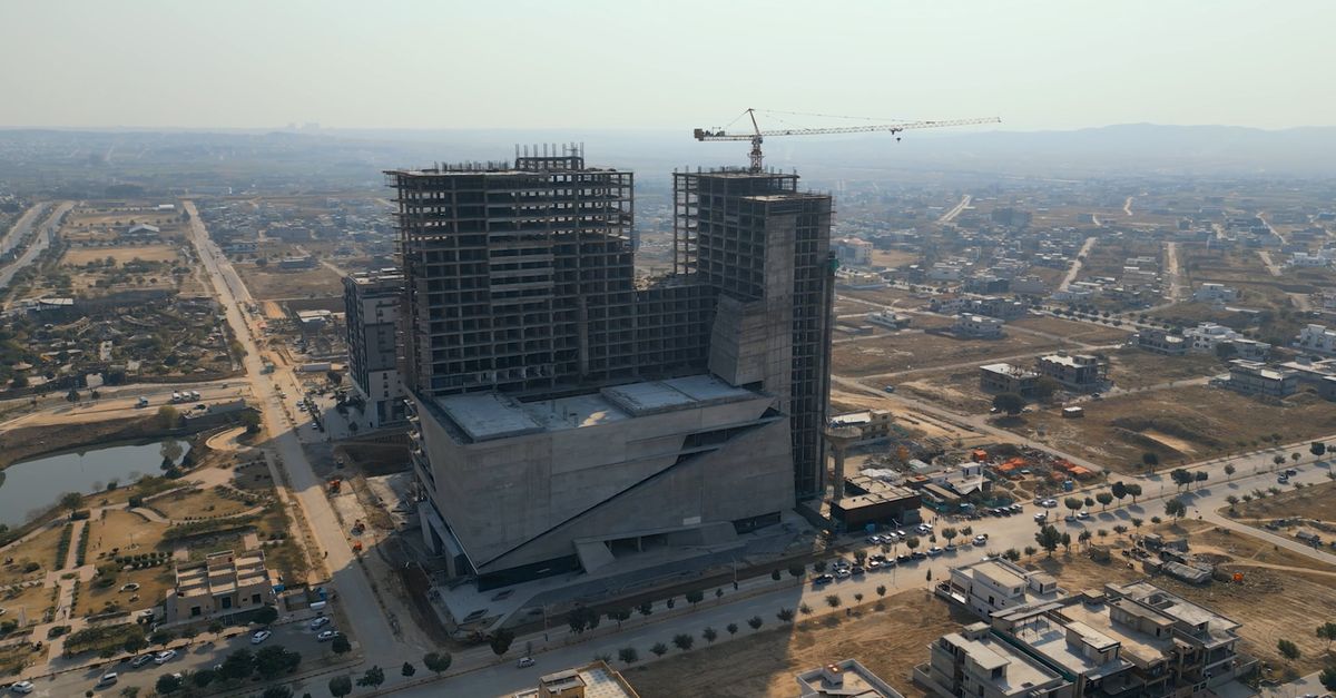 Drone Video of a Construction Site in Islamabad, Pakistan Free Stock ...