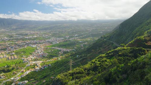 Panoramic View of the North Coast of Tenerife Island