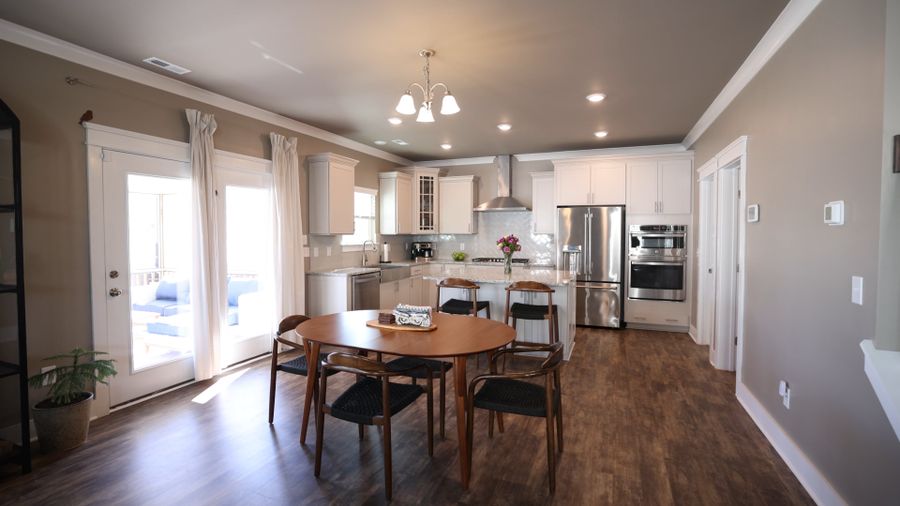 Kitchen and dining area