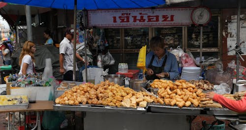 Street Food On A Stall