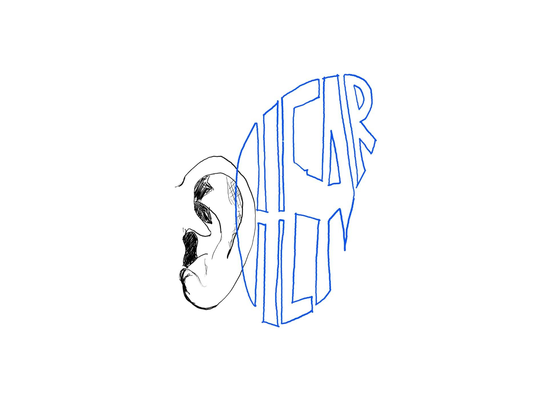 Digital Animation of a Word Entering the Ear Free Stock Video Footage ...