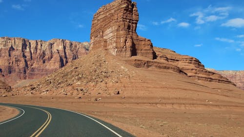 4K POV Driving Road Shot Through Arizona/Utah Desert