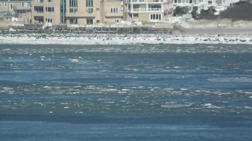 Ice Melting In The River