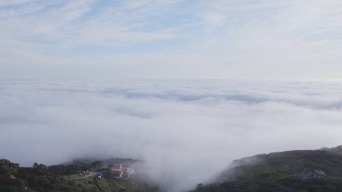 Clouds above atlantic ocean in Sintra, Portugal