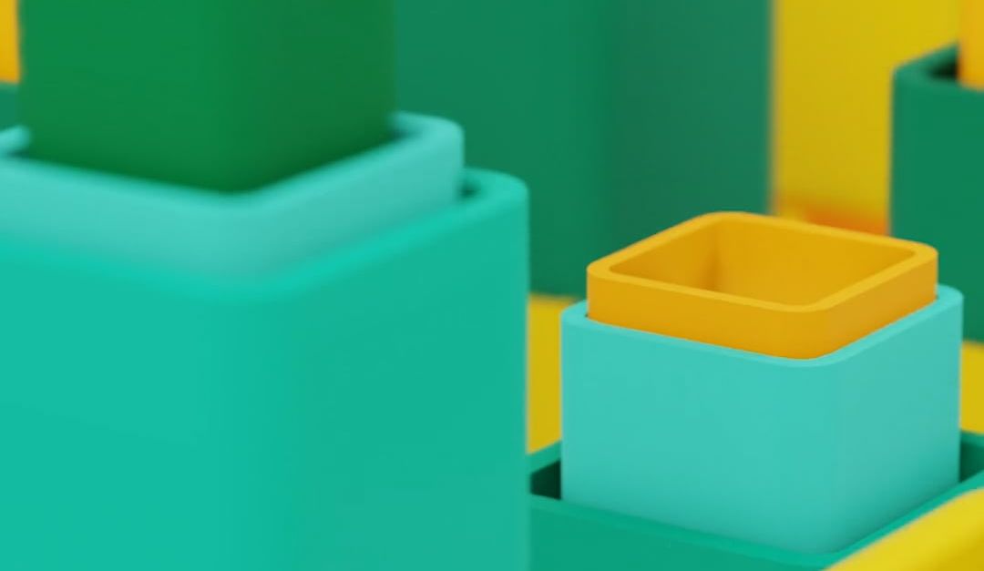 Square Tube Color Disign Close up of Colorful Square Tubes in Motion Free Stock Video Footage ...
