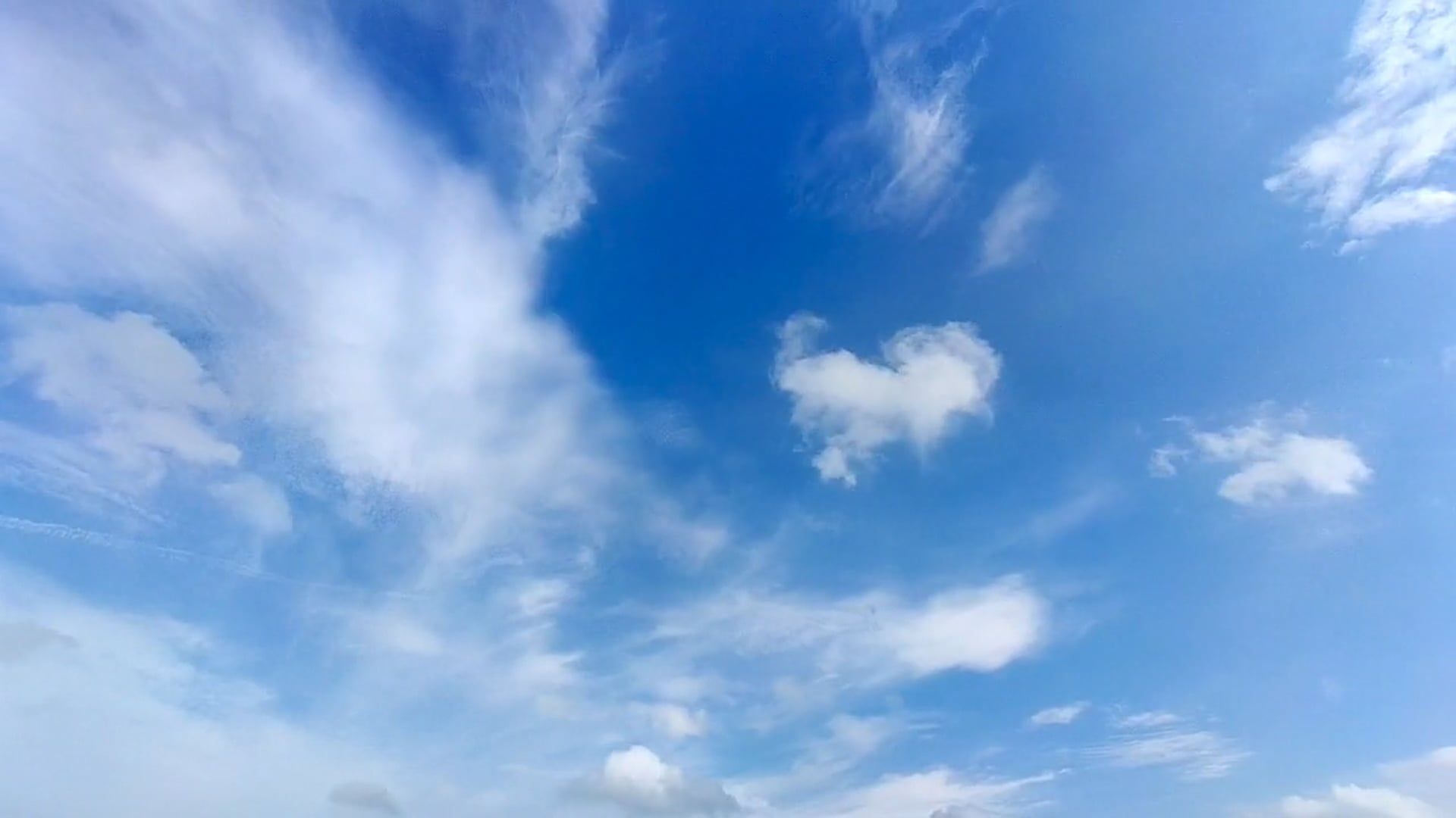 Time Lapse of Clouds Moving across the Blue Sky Free Stock Video ...