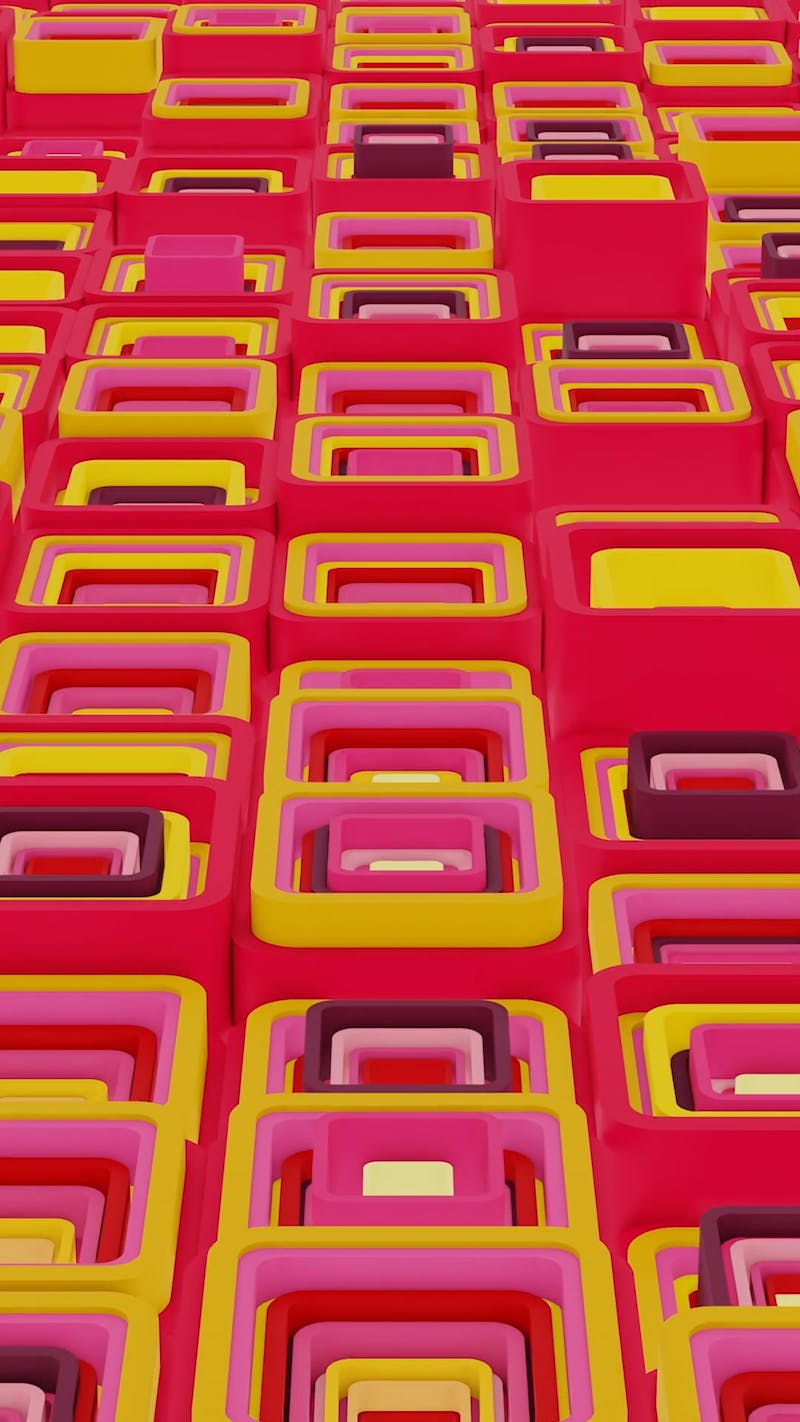 Digital Animation of a Geometric Pattern in Motion Free Stock Video ...