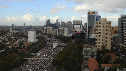 Time Lapse of Heavy Traffic in Sydney, Australia