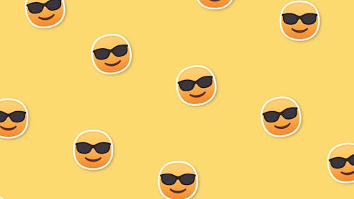 Digital Animation of Emojis with Sunglasses
