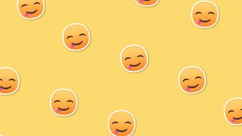 Digital Animation of Savouring Delicious Food Emojis 