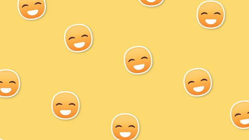 Digital Animation of Emojis with a Happy Face 