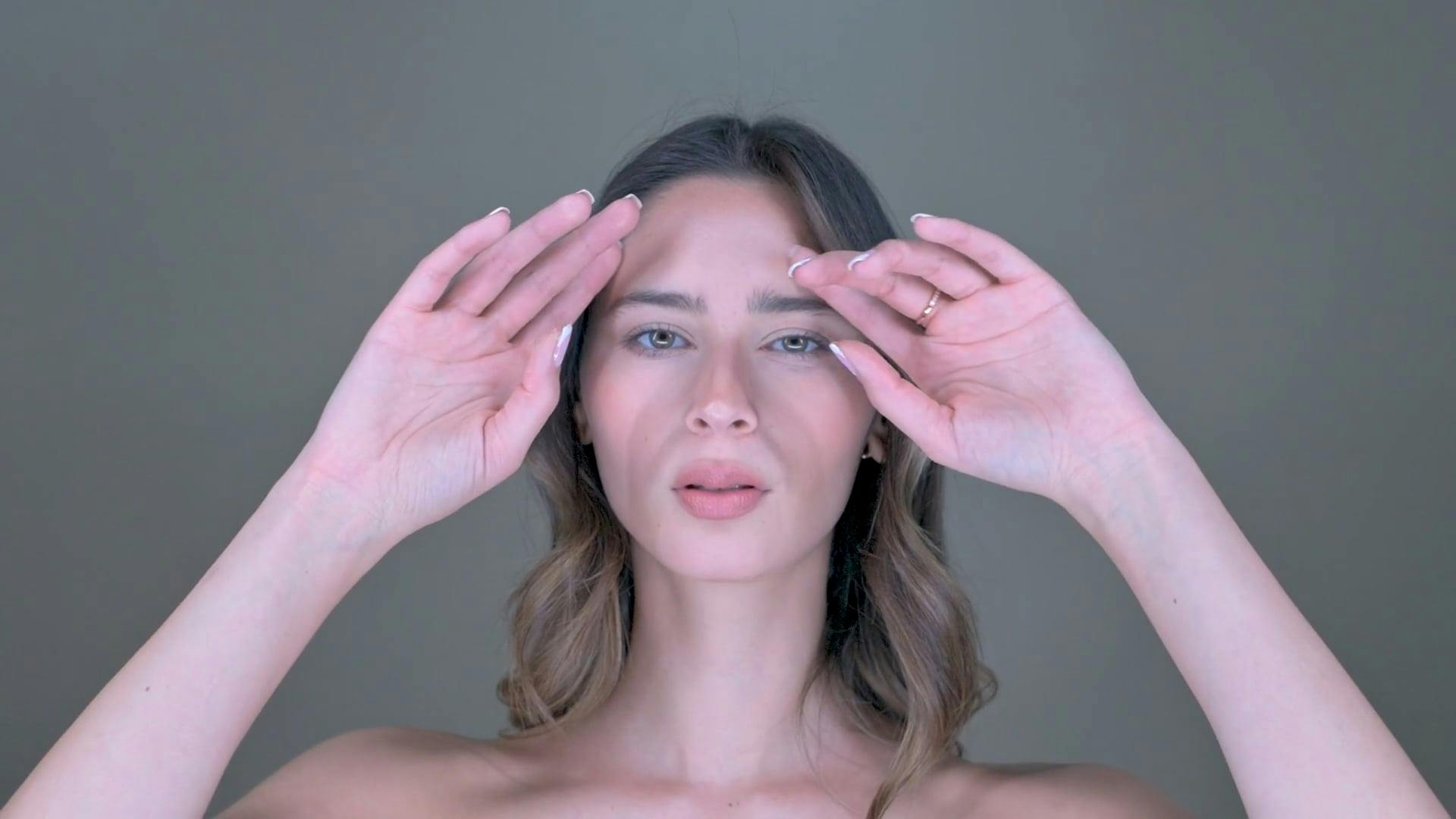 A woman with no shirt on