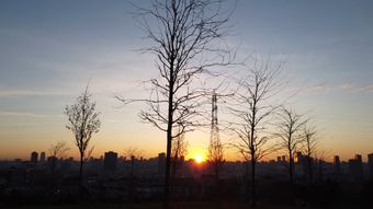 日落城市视频素材视频素材