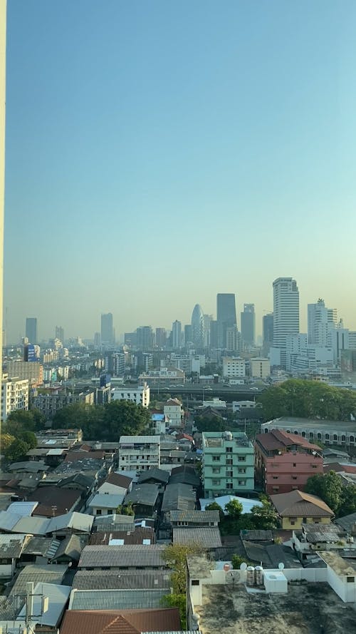 Panoramic View of the City of Bangkok, Thailand 