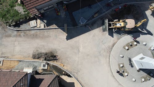 Top View of a Construction Site