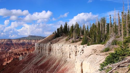 4K Panning Shot of Spectra Point at Cedar Breaks National Monument, Brian Head, Utah, USA