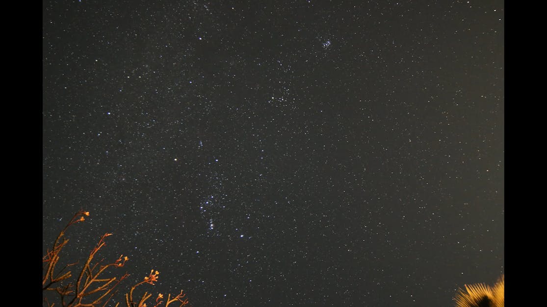 夜の経過 星 星空の無料の動画素材