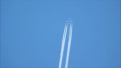 An Aircraft Performing A Show