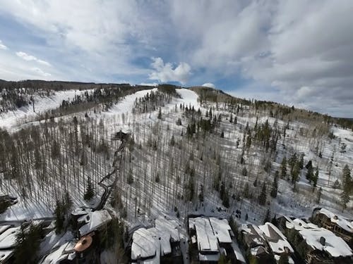 Drone Footage of a Ski Resort in Colorado, USA