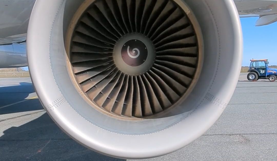 A jet engine is shown on the ground Free Stock Video Footage, Royalty ...