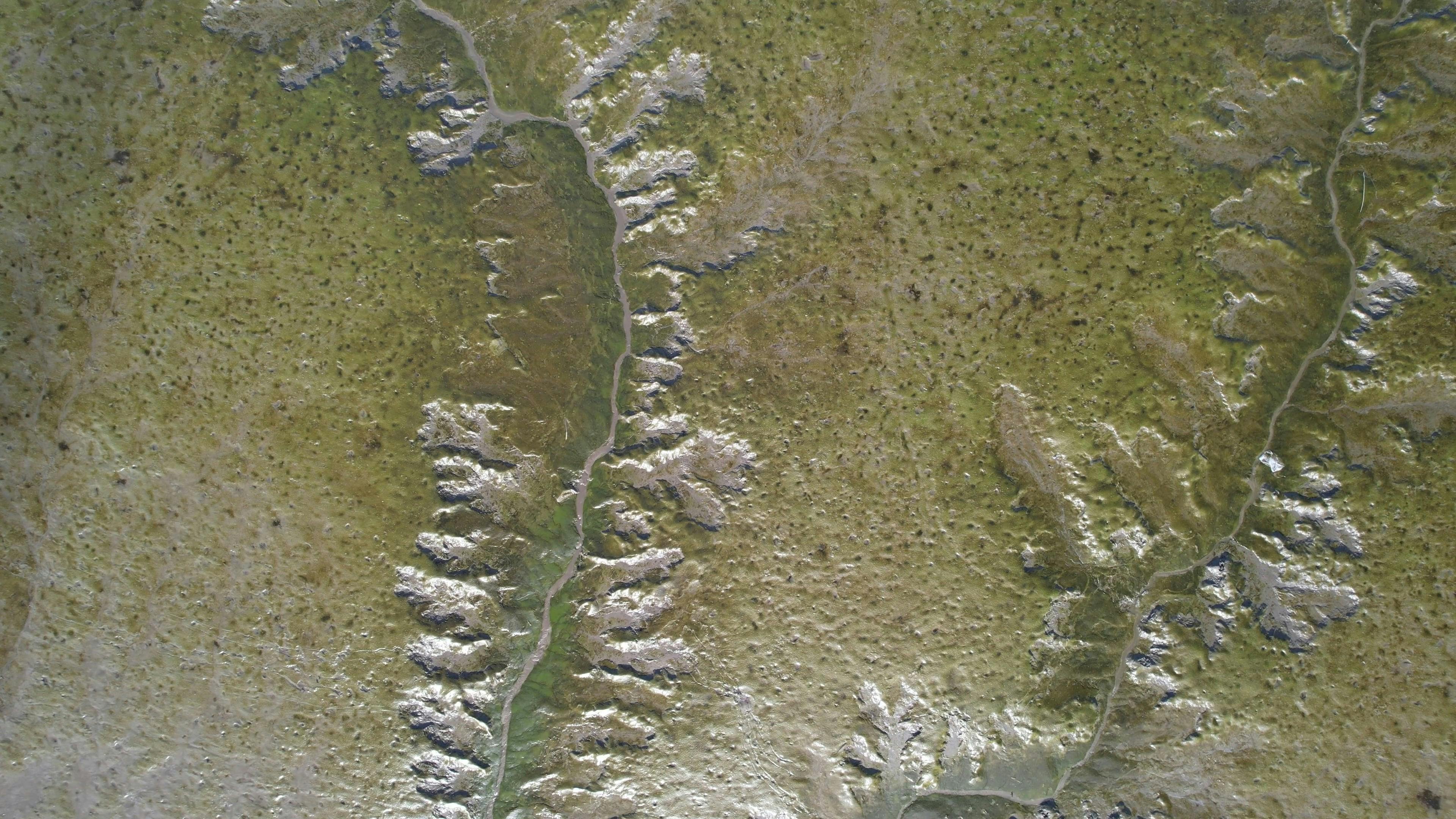 An aerial view of a large rock formation Free Stock Video Footage ...