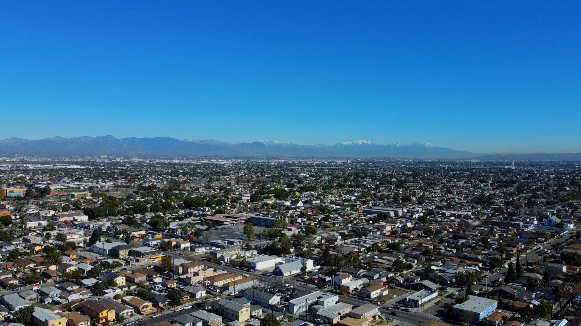Drone Footage of the San Fernando Valley in Los Angeles, California