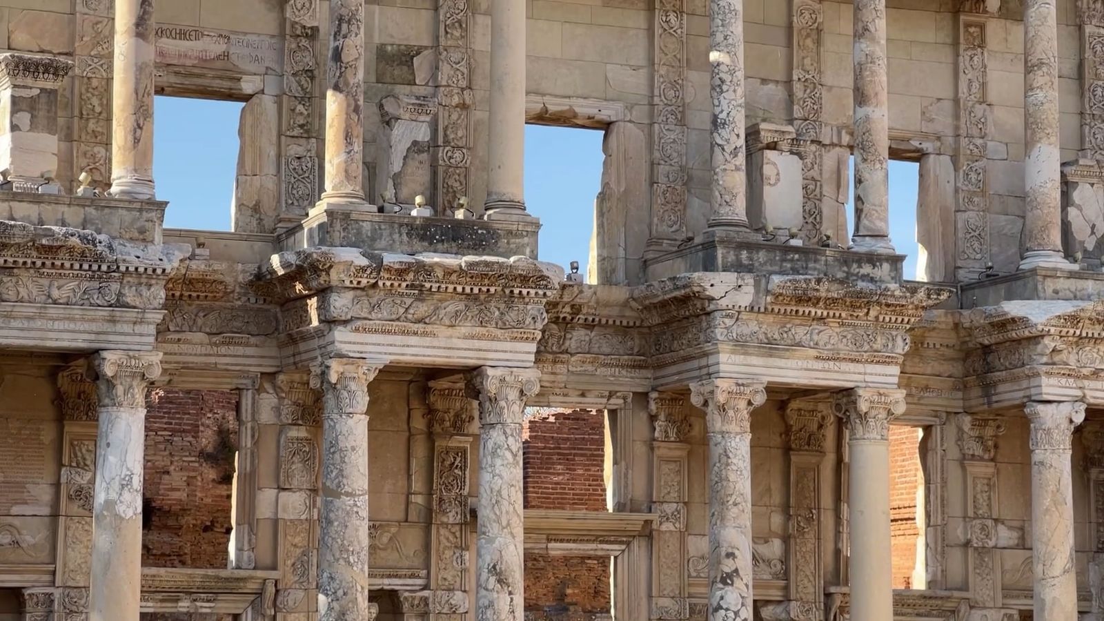 Ephesus Ancient Roman Architecture in İzmir Free Stock Video Footage ...