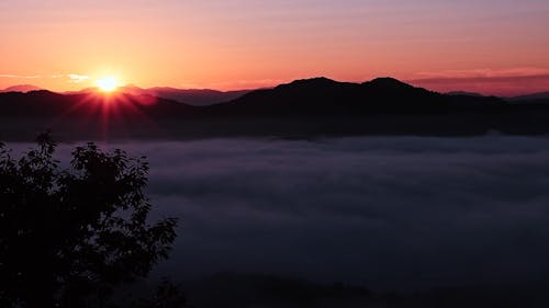 A Mountain Landscape at Dawn 