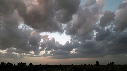 Ansicht Der Wolken Im Zeitraffermodus