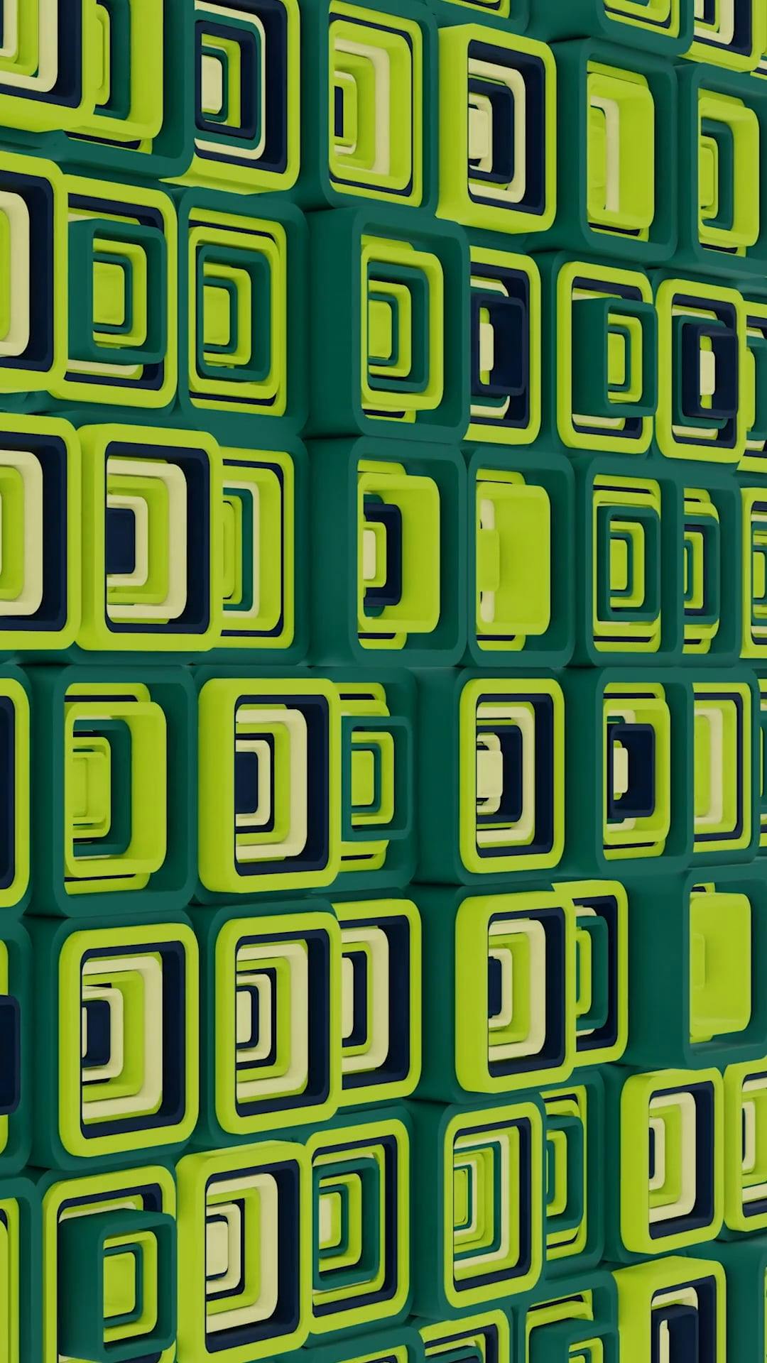 a green and black patterned wallpaper with squares 16727463
